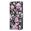 Luxury Floral & Butterfly Printed Phone Case for iPhone/Samsung Wallet Case with 3 Card Slots + Cash Pocket Kickstand Vegan Leather Flip Cover