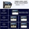 30/96/112LED Solar Light Outdoor Solar Wall Lamp Human Body Sensor 3 Modes Waterproof Garden Decor Street Light Sunlight Powered