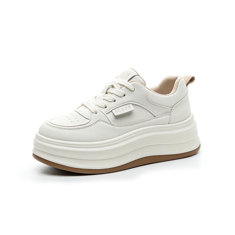 Platform White Shoes Women's Spring 2025 New Explosive Version Internet Celebrity Same Casual Fashion Versatile Student Women's Shoes