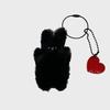Happy Bunny Key Ring - Black