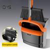 2Pcs/Set Long Handled Dustpan Brush Set with Built-In Comb Teeth 180 Degree Swivel Ergonomic Design Broom Dustpan Set