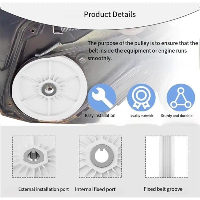 A34R Snow Blower Pulley Replacement 121-6624 For Toro Quick Clear/Power Clear 721& CCR 6053 Snow Throwers 38563, 38568, 38741