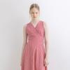 Wednesday Delight Wd_Red Check V-Neck Dress