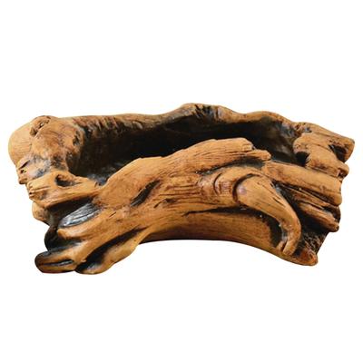 Zement-Blumentopf Vintage Imitation Holz Pflanztopf Gartendekorativer Sukkulententopf zum Gärtnern