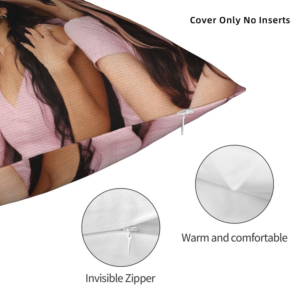 New Kpop Style Girls Katseyes Pillow Case Soft Pillow Cover For Sofa Couch Bed Living Room Novelty Pillowcases