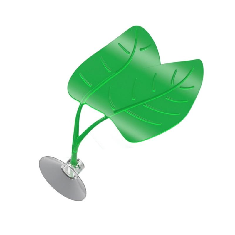 Lizards Basking Platform Tanks Accessories Leaf Shape Bearded Dragon Basking Platform with Suction Cup Decorations