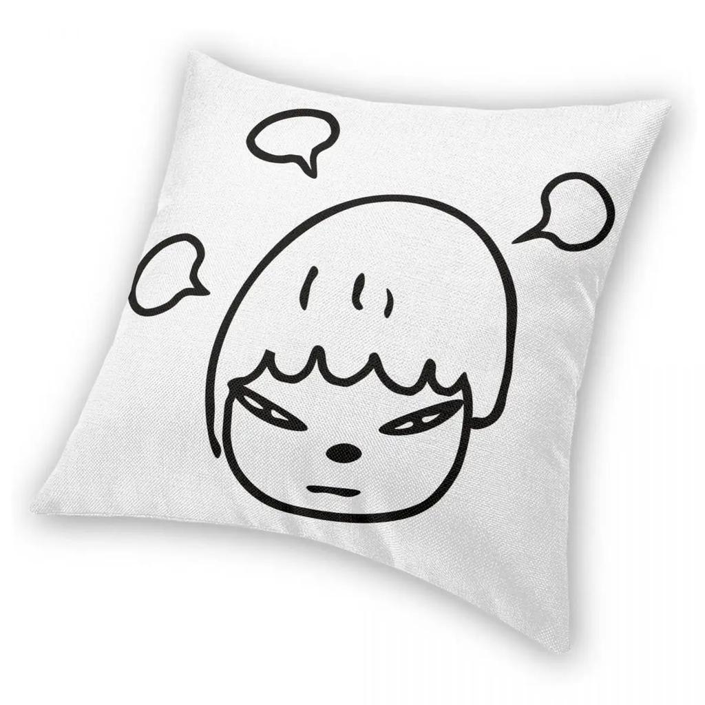 Yoshitomo Nara Dream Pillowcase Printed Fabric Cushion Cover Decor Throw Pillow Case Cover Home Square X
