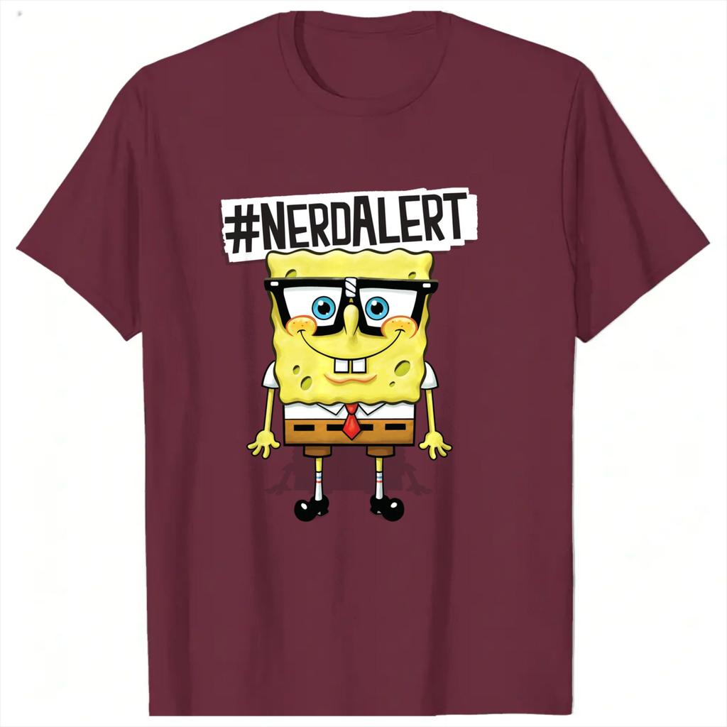 Spongebobs 3 TShirt Unisex Y2K Basic Cotton TShirts Beach O Neck Trendy Cool Tees Pattern Plus Size Clothing