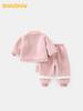 DUUDUU 2025 Toddler Fleece Hoodie Set - Korean Style Girls' Two-Piece Outfit
