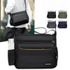 Minimalist Men's Shoulder Bag Large Capacity Durable Men's Crossbody Bag Waterproof Nylon Multi-Compartment Casual Men's Bag