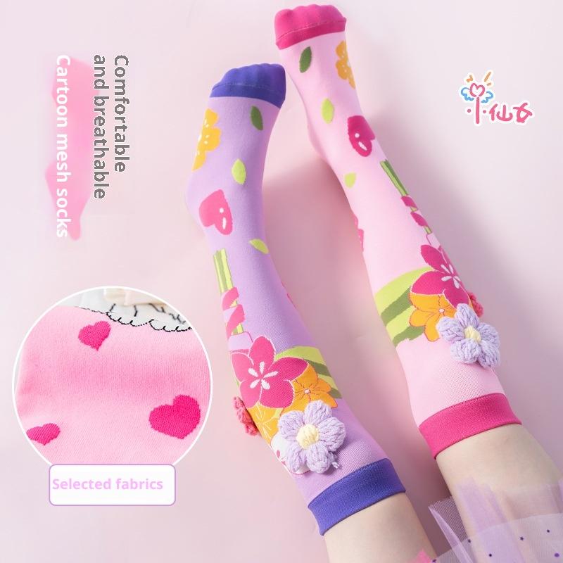Cartoon Funny Knee Stockings Animal Patten Long Socks Girls Ladies Breathable Socks