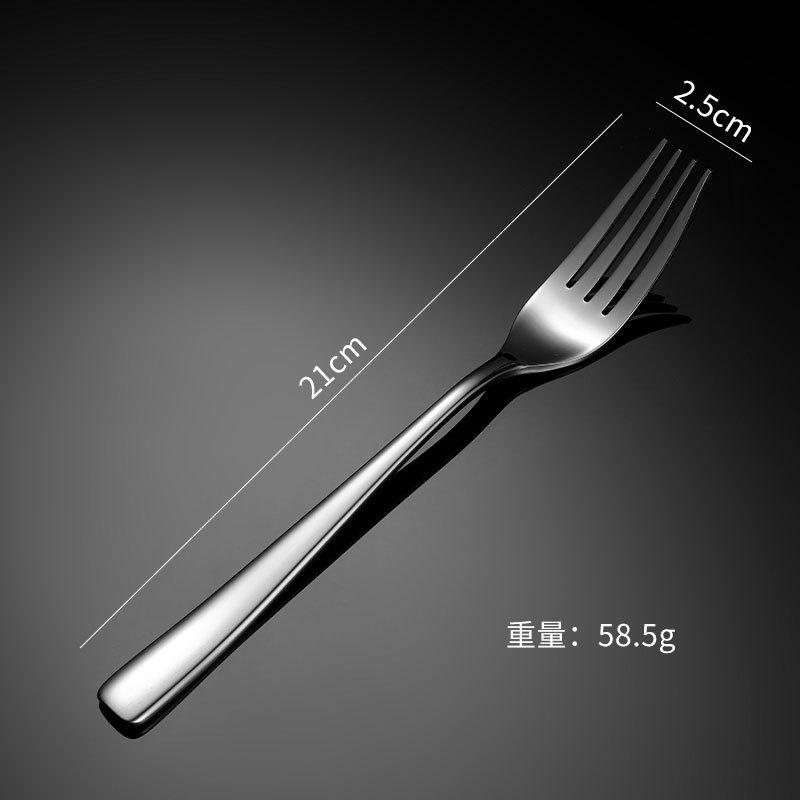 304 stainless steel western food knife fork spoon set hotel supplies tableware heavy full series S338 square handle male