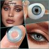 Eyeshare Colored Contact Lenses Blue Eye Makeup Contact Lenses Annual Comfort Green Colored Contact Lenses Gray Natural Colored Soft Lenses 1 Pair