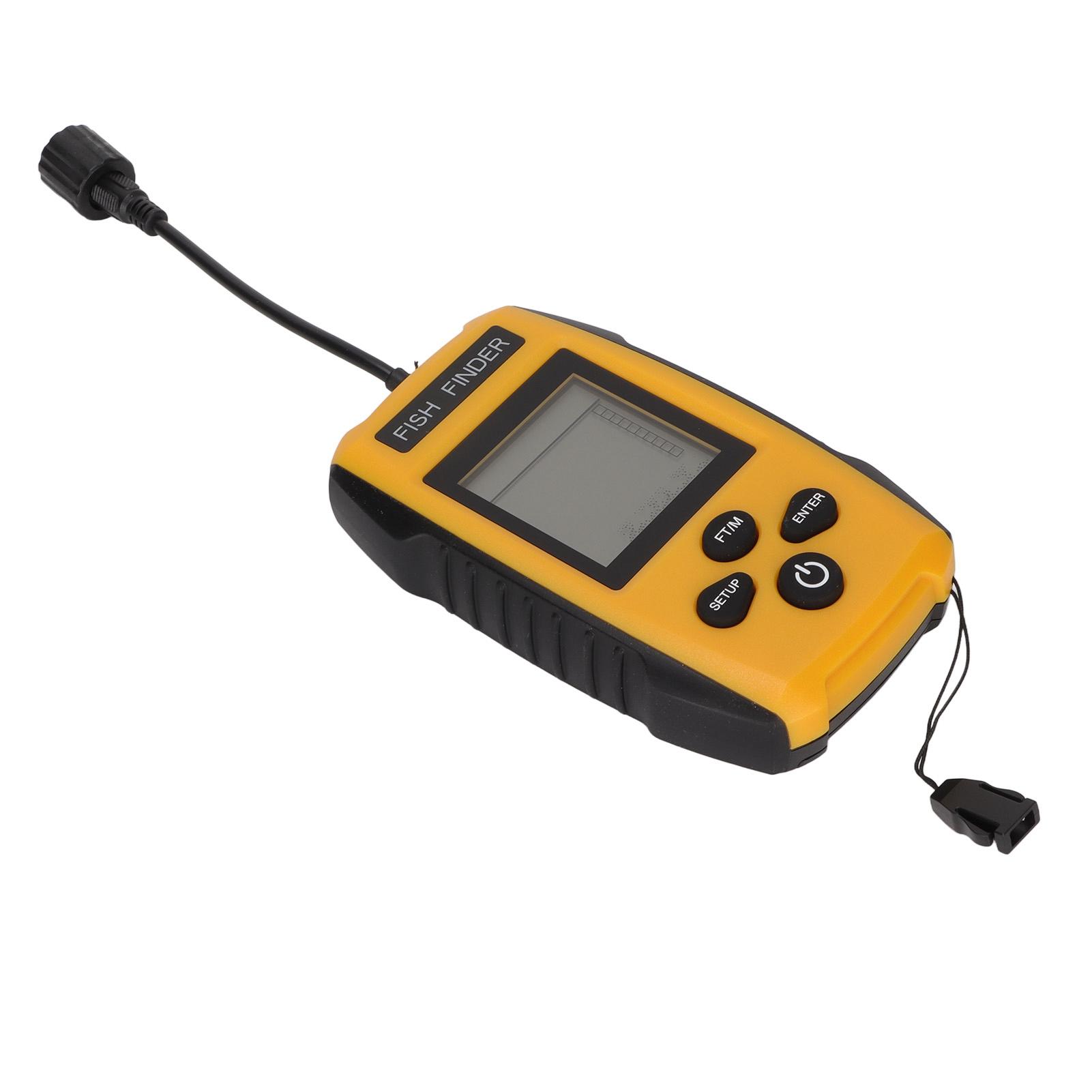 

Портативный эхолот для рыб, портативный 0,6-2 м, сонар, глубиномер, ЖК-дисплей для каякинга в открытом море и на льду