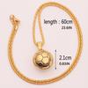 New Style Fashionable Solid Football Model Pendant Necklace - A Football Enthusiast's Accessory and Decoration Item