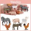 Realistic Farm Animal Figures Pvc Material With Chicken Duck Cow For Kids Educational Toy