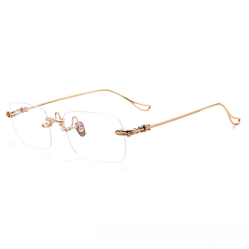 Myopia Glasses Retro Flat Glasses Black Frame Anti-blue Glasses