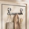 No-drill Door Back Vacuum Suction Cup Hooks Storage Rack