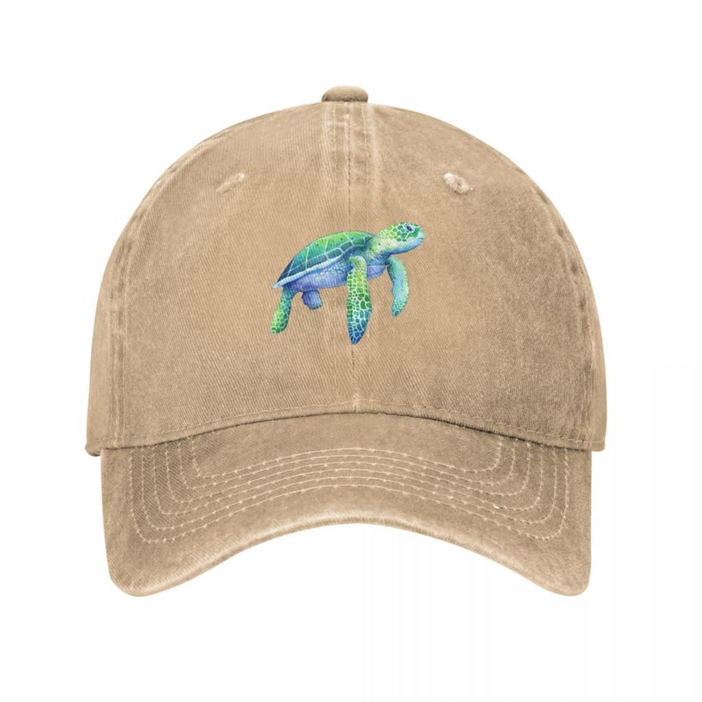 Green Sea Turtle Baseball Cap Luxury man cap hats for men hats on offer Beach Bag Caps For Women Mens