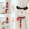 Yousheng Świąteczna Klamra do Zasłon 3D Mikołaj Bałwan Renifer Lalka Kreskówkowa Zapięcie do Zasłon do Salonu Domu Hotelu Dekoracja Okna