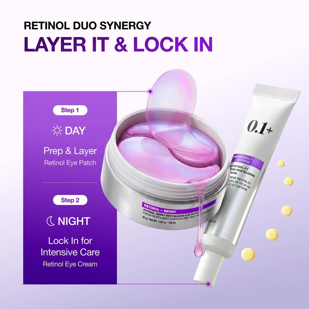 2pc Retinol Berry Revitalizing Eye Patches 120 Pairs Under Eye Skin Care Patches