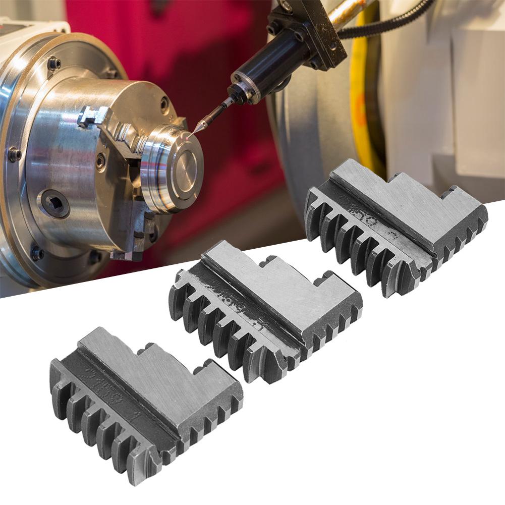 3 Stück K11 100 Innenspannbacke 4 Zoll Spannfutter 20CrMnTi Hochfest Lange Lebensdauer Spannfutterbacke