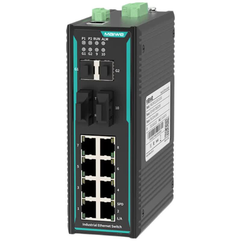 Maiwei 12-Port Gigabit Industrial Ethernet Switch