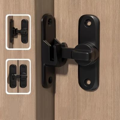 90/180 Degree Flip Door Lock,2-in-1 Security Door Latch,Sliding Door Bolt,Barn Door Latches,Anti-theft Buckle,Home Gate Hardware