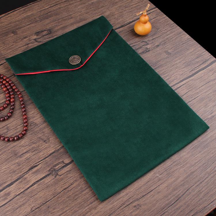 24x34 Cm Silk Brocade Thickened Sutra Bag - Pen Holder & Dharma Tool Bag