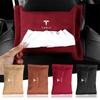 TKVLN1 Car Tissue Boxes Multifunctional Car Sun Visor Back Seat Hanging Tissue Bag Organizer For Model 3 Model S X Model Y SpaceX