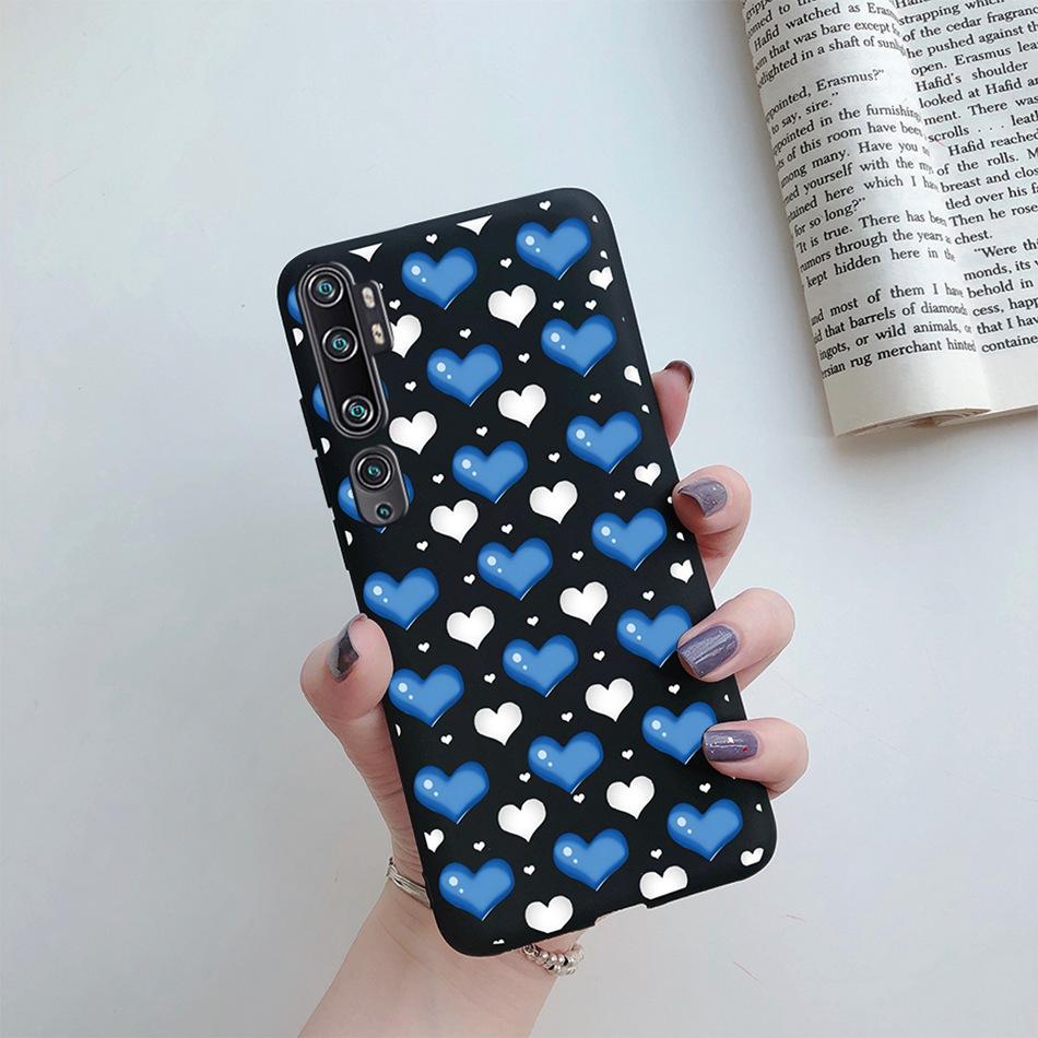 Love Heart Sunflower Case for Xiaomi Mi Note 10 Pro Case Bumper Silicone Back Cover for Xiomi Xiaomi Mi Note 10 Note10 Pro Case