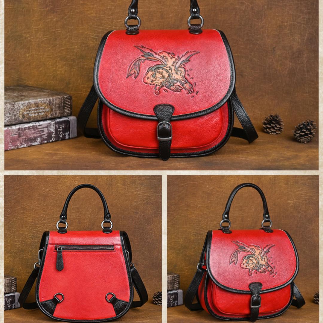 Рюкзак ручной работы из воловьей кожи большой вместимости — фото 11