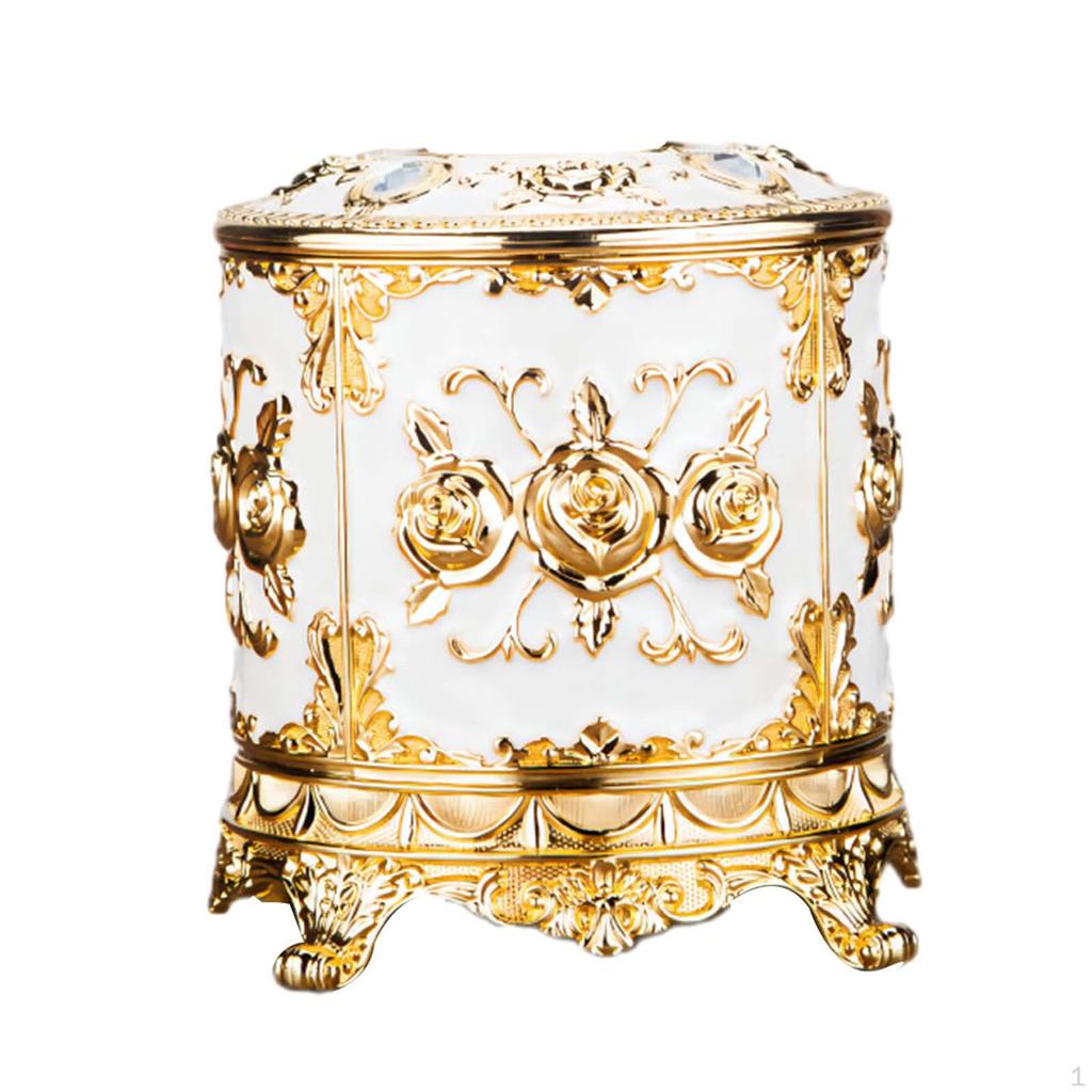 Kulatý zásobník na papírové kapesníky Stolní organizér na ubrousky Úložný prostor na toaletní papír