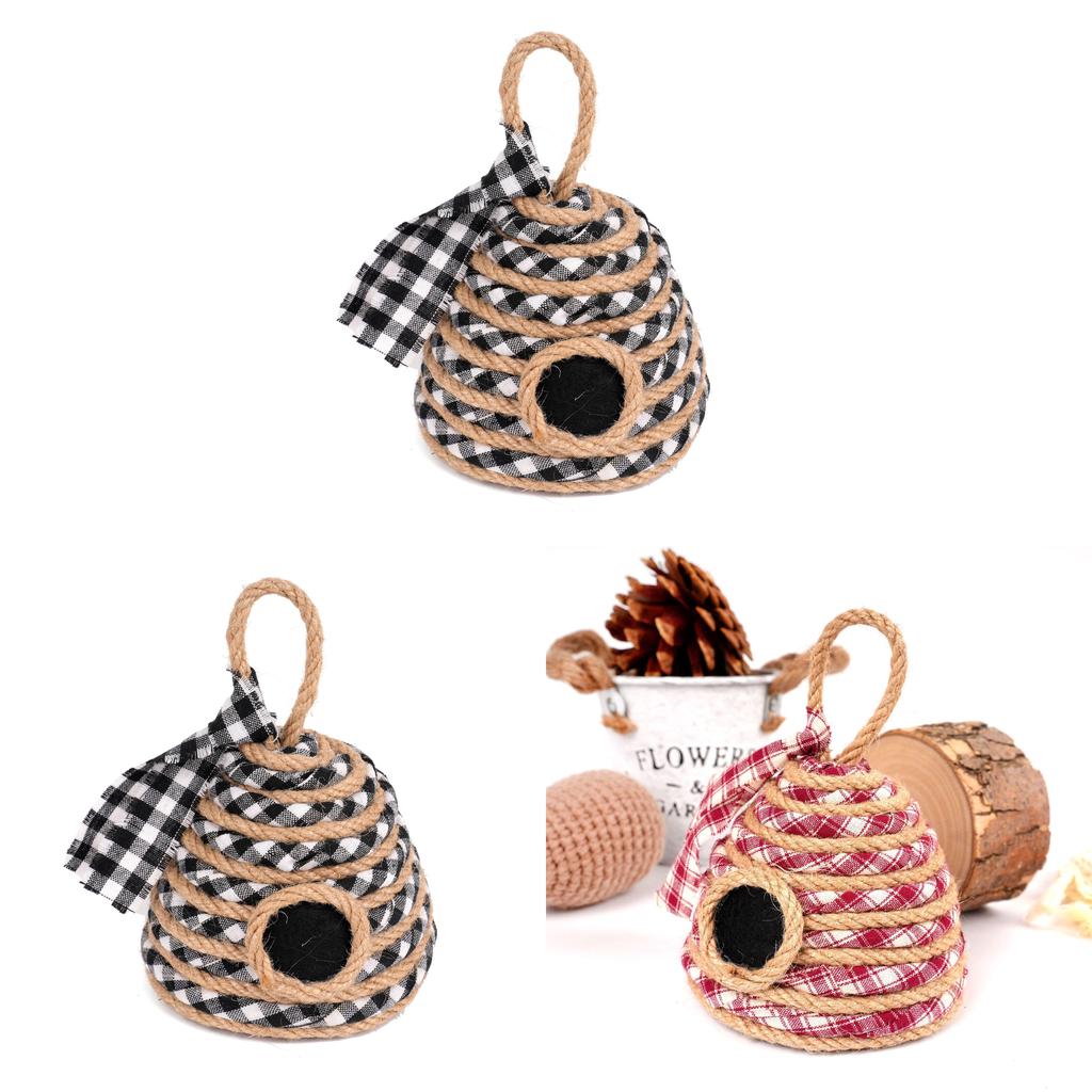 Bee Skep Home Decor With Braided Jute Rope For Themed Party Venues And Wall Art