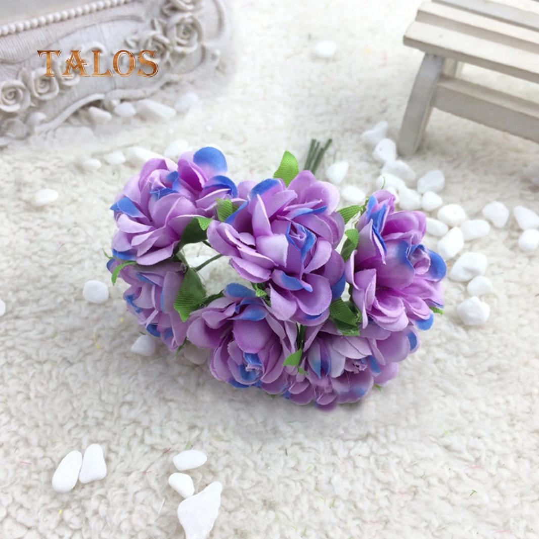 

Искусственный шёлковый букет для декора фиолетовый