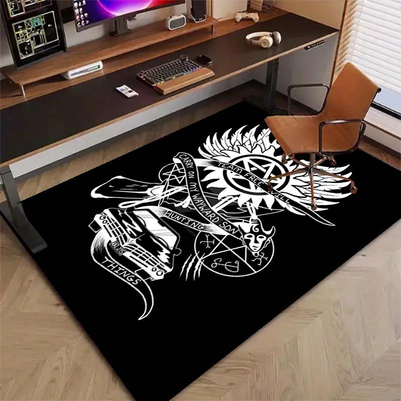 Supernatural Polyester Carpet, Soft Indoor Mat for Office Chair, Living Room, Computer Desk - Decorative Home Office Rug Design