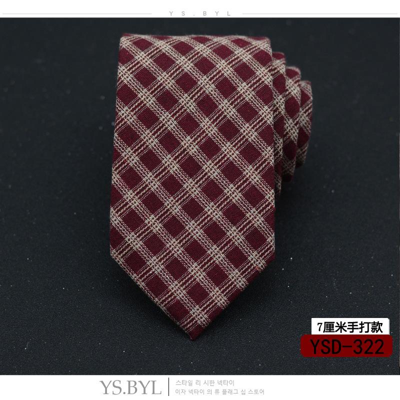 

6 см клетчатый галстук для девочек с узором в стиле ретро в полоску из хлопка в повседневном стиле для мальчиков узкая версия