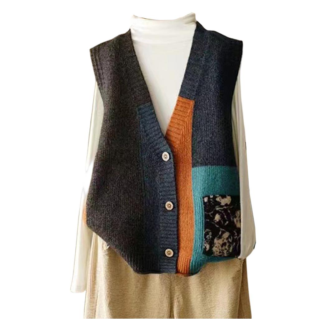 Damenpullover, Weste, Strickweste, Überschnittene Schulter, Weste