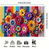 2D bunte Papierblumen Kulisse Hintergrundstoff