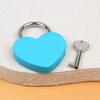 45*59*8Mm Heart Shaped Padlock With Matching Keys Romantic Metal Love Locks For Travel Wedding Gift Diary Bag Luggage Decor