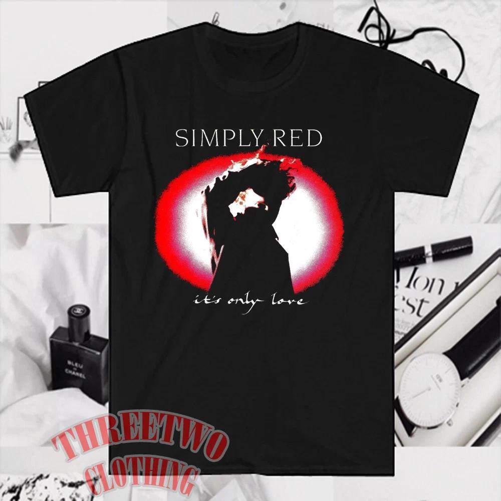 Simply Red It s Only Love Men s Black Size S to 5XL 4XL