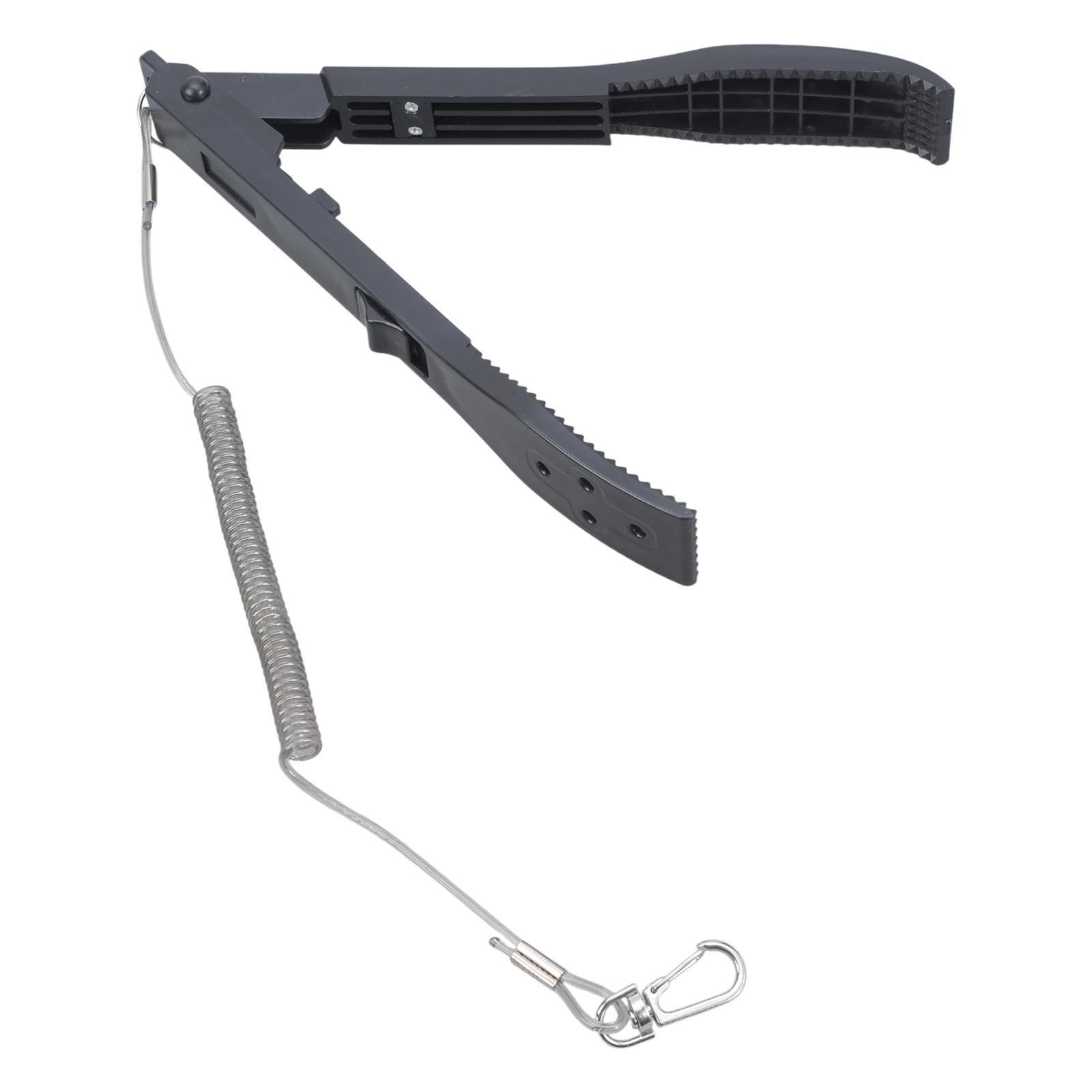 

Fish Lip Clamps Fish Clamp Fishing Flat Tweezers Tackle Tool Fish Controllers Grippers Skidproof Fishing Fish Lip Pliers чёрный