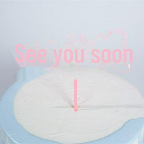 Food Grade Acrylic Cake Inserts for Birthday Wedding Decor