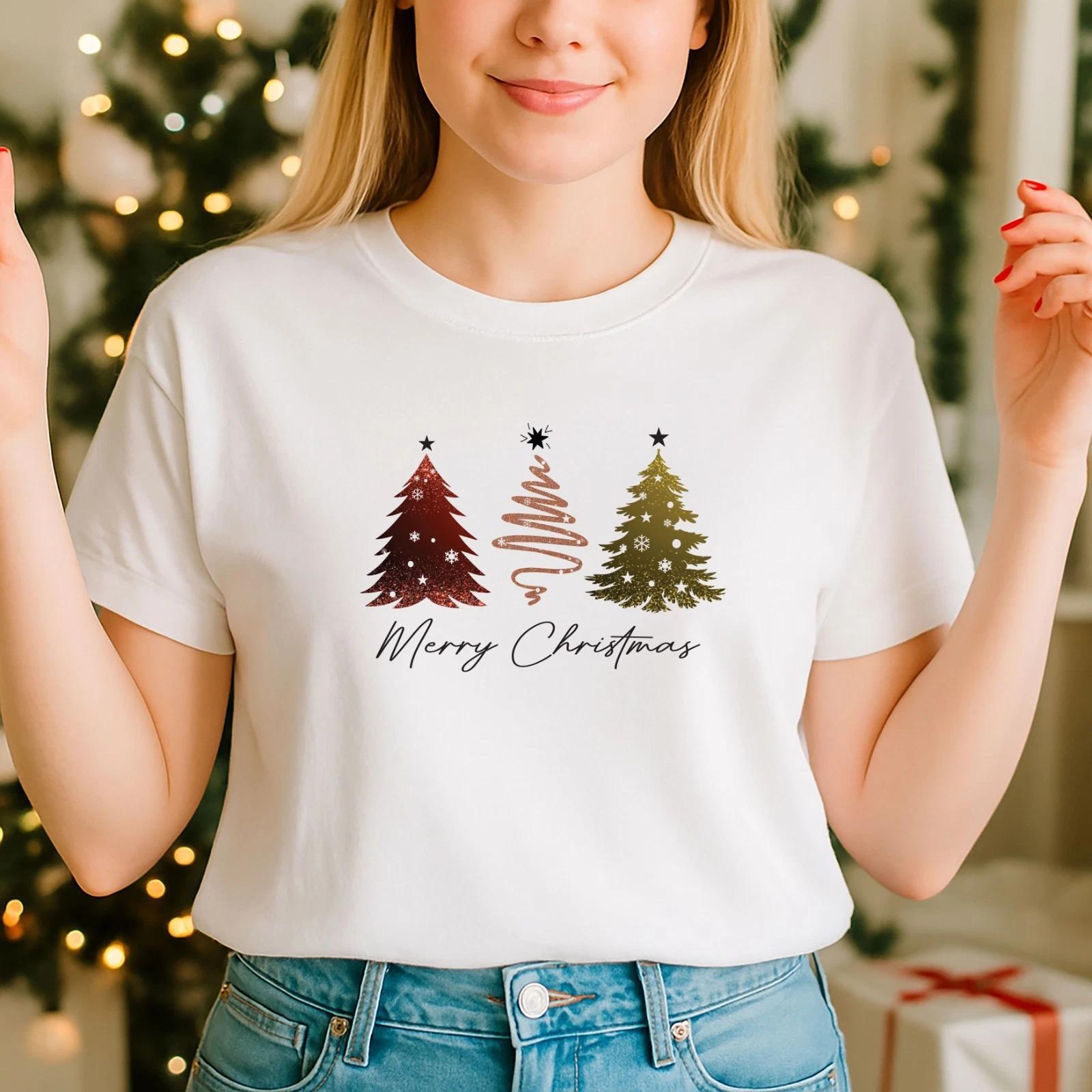 2025 Christmas unisex ,Night before Christmas Family, Three Tree(AW) (CH) XL