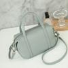 Genuine Leather Single-shoulder Boston Pillow Bag Hand-held Crossbody Bag Casually
