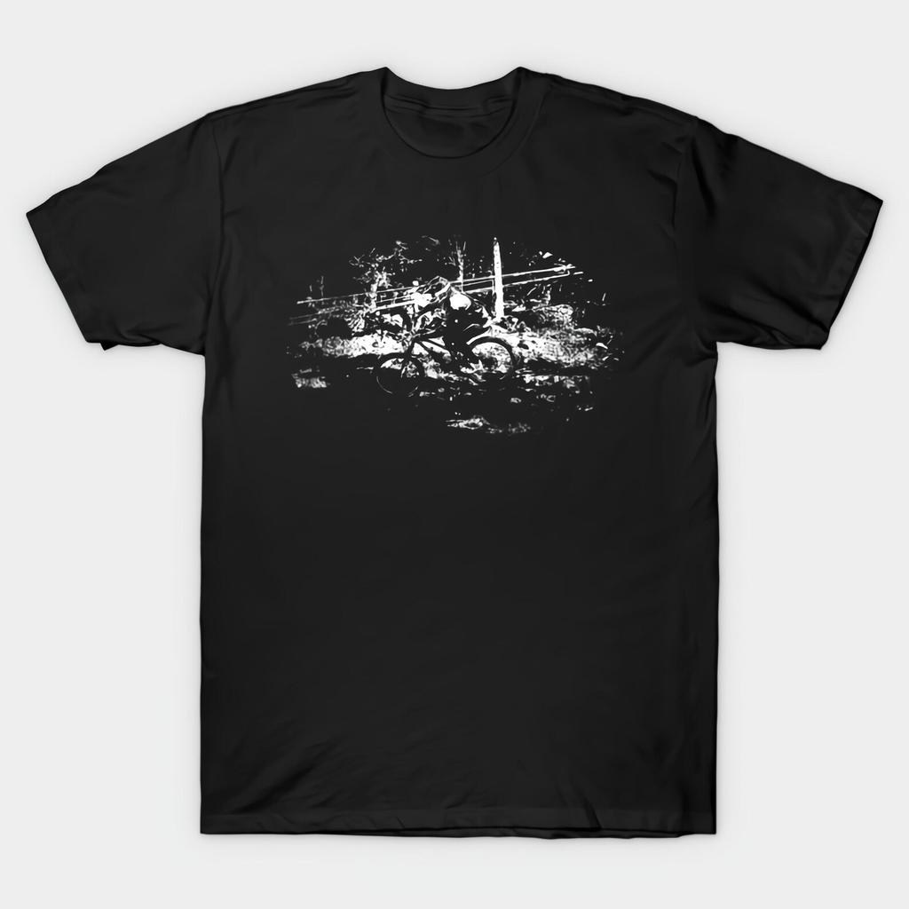 mtb downhill Black T shirt Size S-4X Casual