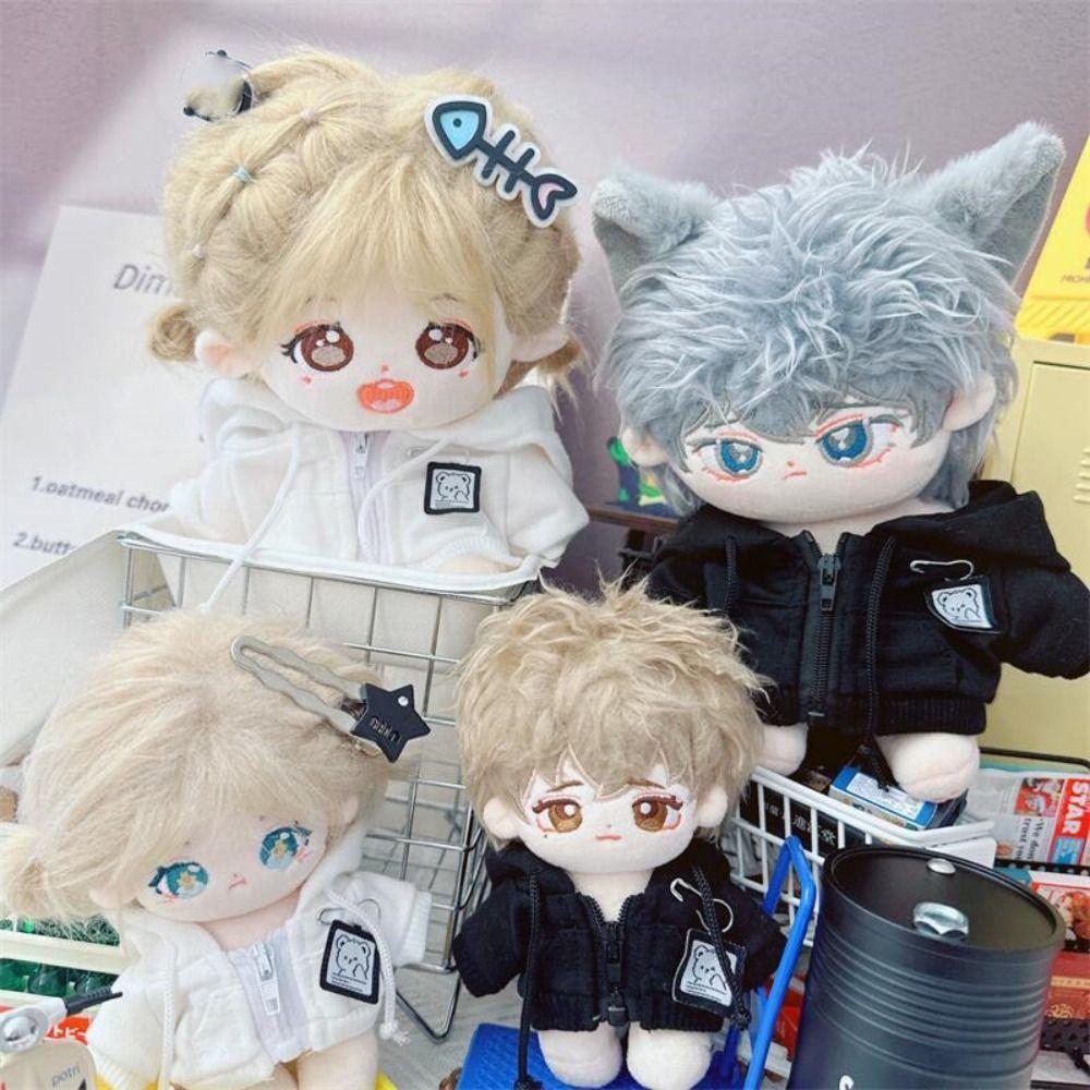 2 Colors Doll Hoodies Fashion Plush Doll Coat New Doll Outfits 10/20cm Cotton Dolls/1/12 BJD Dolls