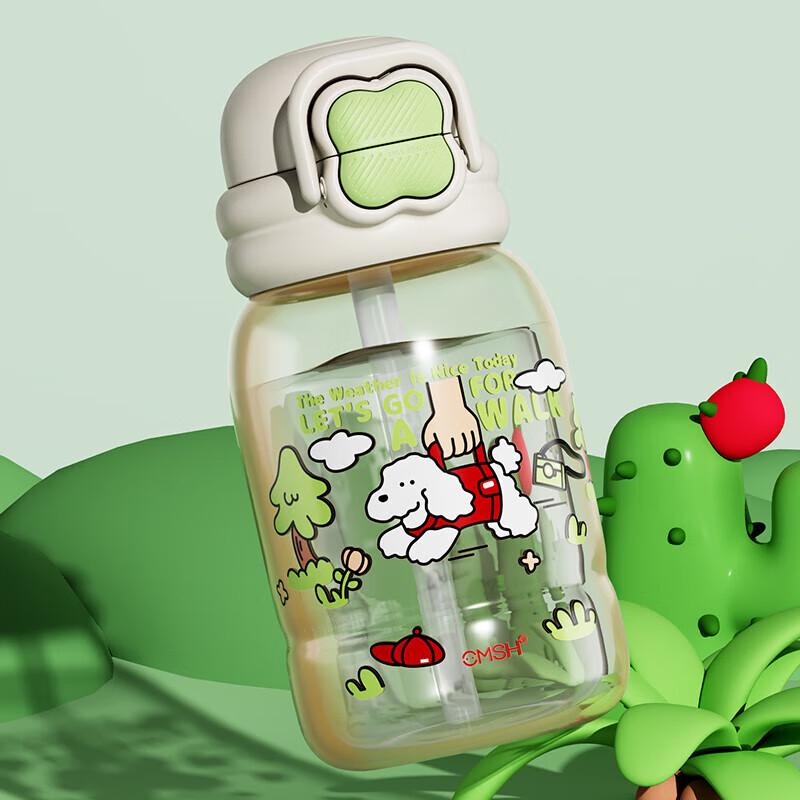 Strawberry Life Kids School Straw Water Bottle