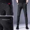 Nuevos pantalones casuales de otoño para hombre, versión coreana de la marea juvenil, pantalones pequeños rectos de algodón, pantalones ajustados para hombre