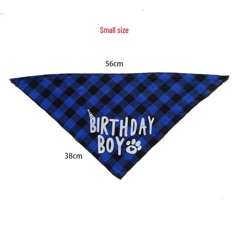 Pet Birthday Set: Dog Bib, Hat, Banner, Number Flags, Party Props